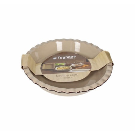 OKRĄGŁE NACZYNIE DO ZAPIEKANIA TAUPE 25×5 H CM