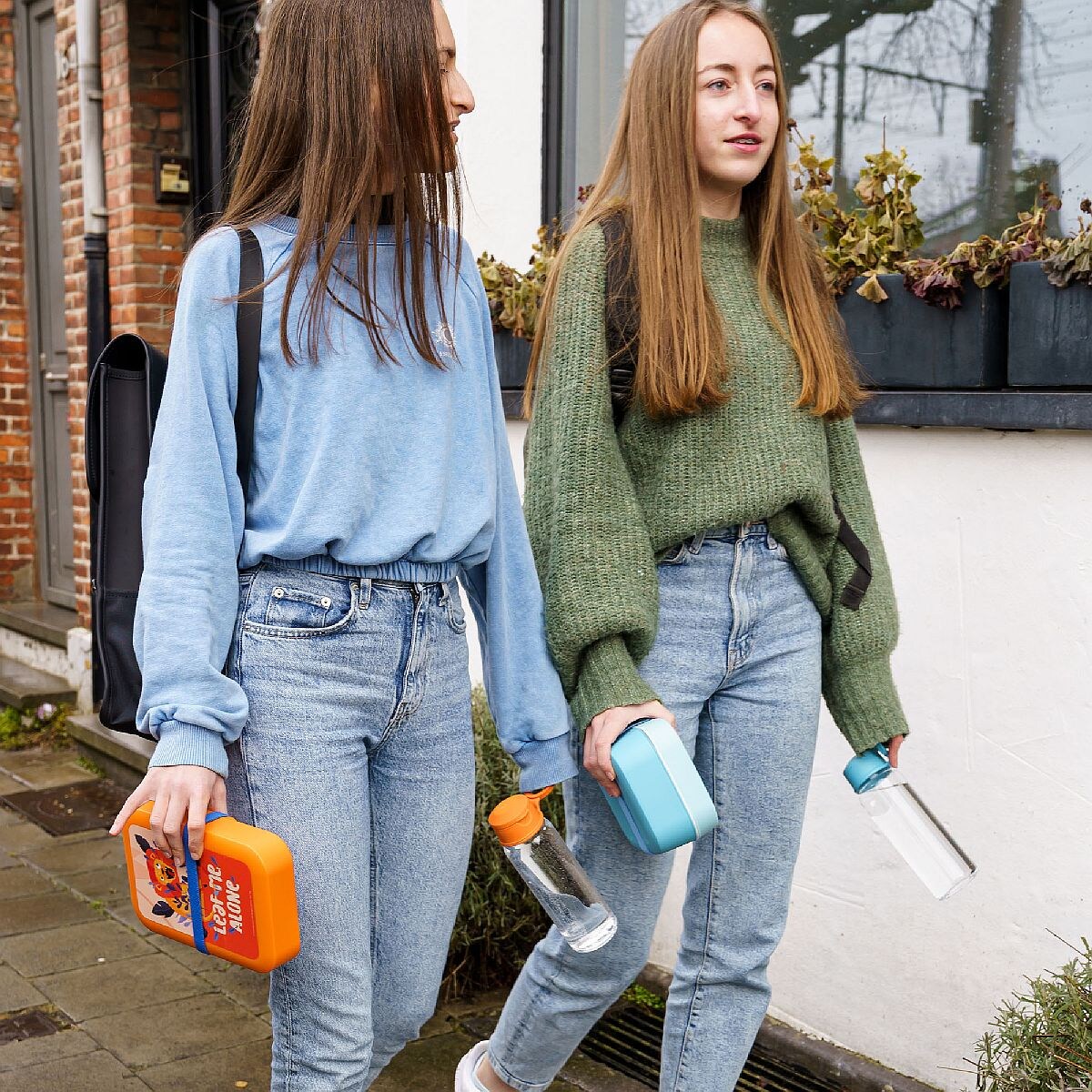 Amuse lunchbox z gumką Leaf me alone