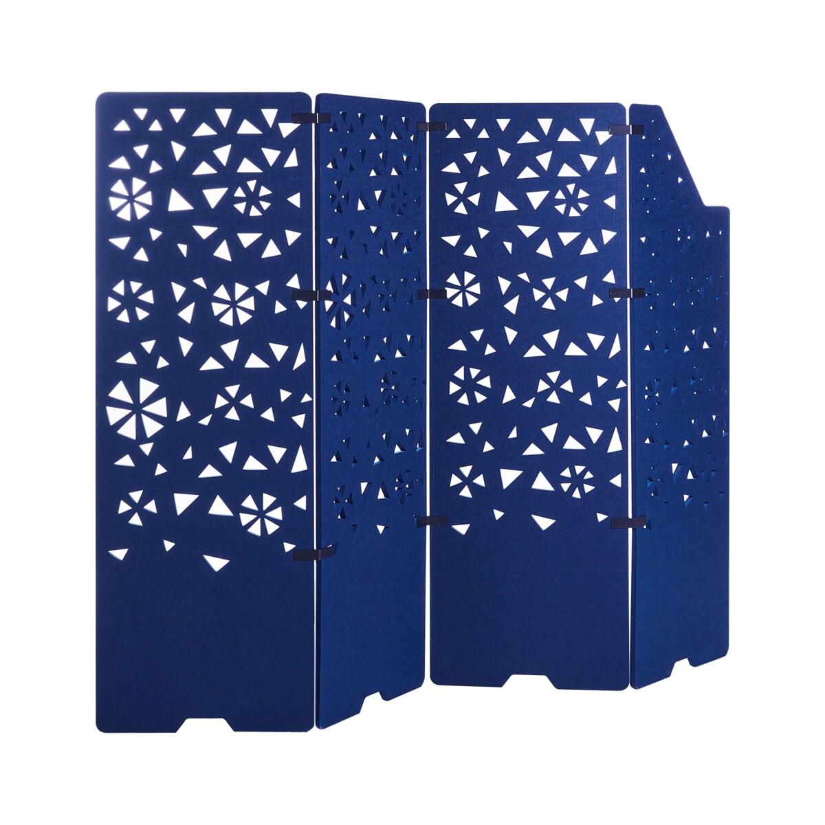 4-panelowy parawan pokojowy STARRY Granatowy 240 cm 180 cm