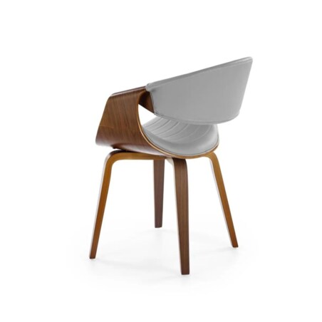 Krzesło K544 szare/orzech