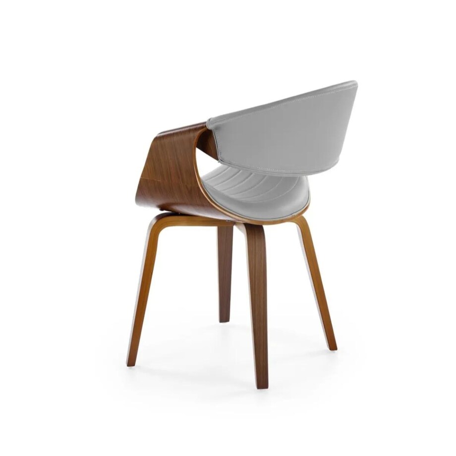 Krzesło K544 szare/orzech