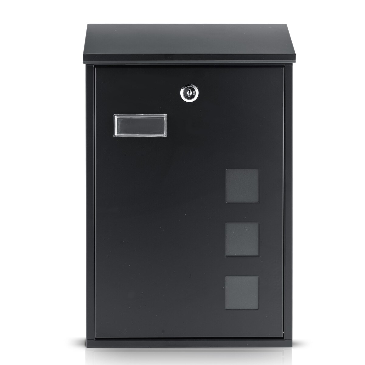 Skrzynka na listy Humberg pocztowa na bramę ogrodzenie czarna stalowa