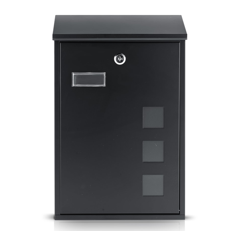 Skrzynka na listy Humberg pocztowa na bramę ogrodzenie czarna stalowa