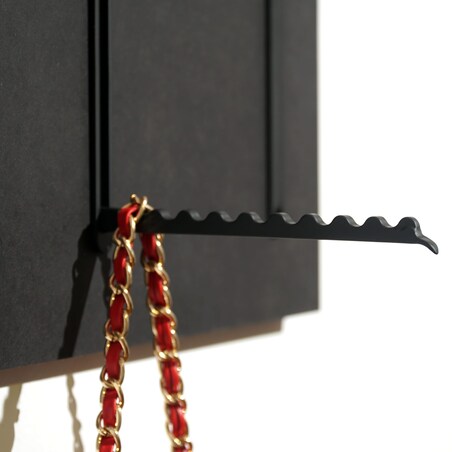 Wieszak na Ubrania czarny 25x60cm na kurtki