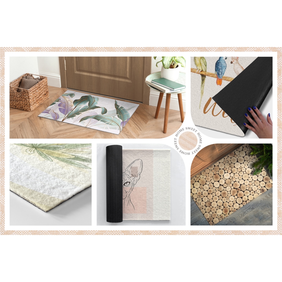 Wycieraczka do wnętrz Szary beton 90x60 cm