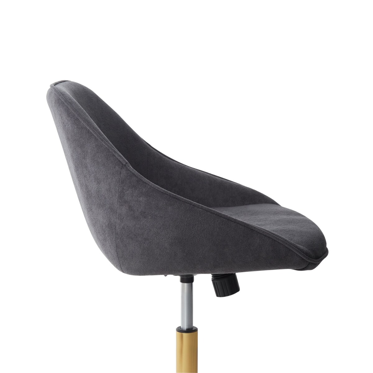 Krzesło biurowe Obrotowy BARDSDALE Welur Ciemnoszary