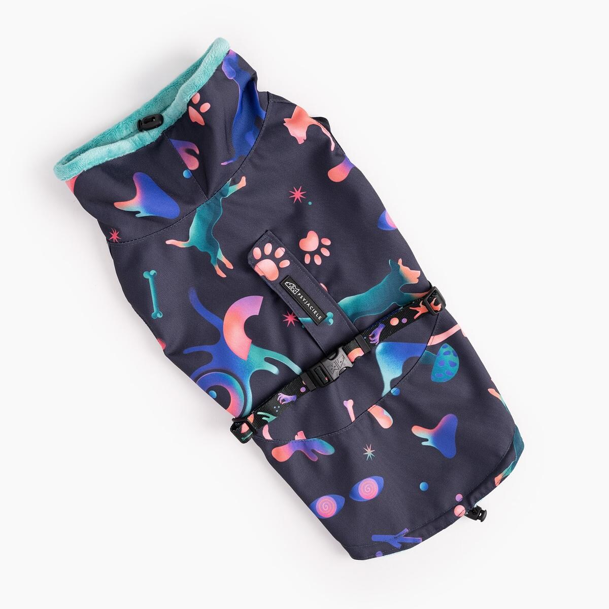 Kurtka dla psa "Psychodelia" - Rozmiar: M