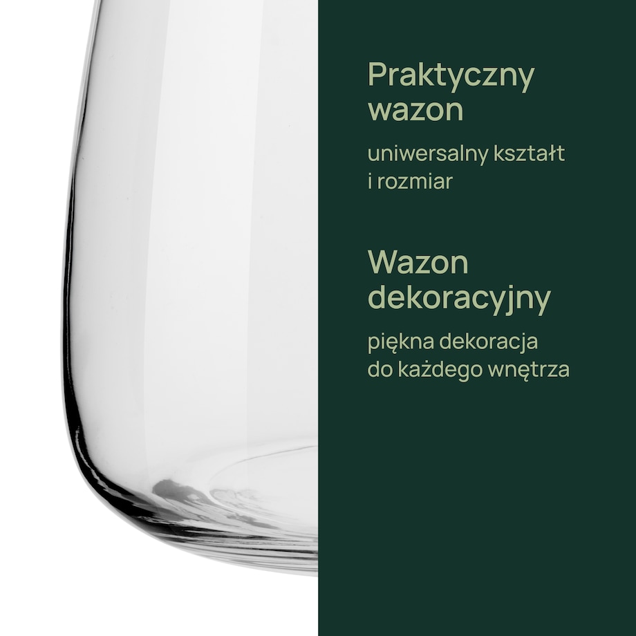 Wazon szklany Emma 17 cm