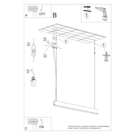 Lampa wisząca LYKKE 120 LED 4000K