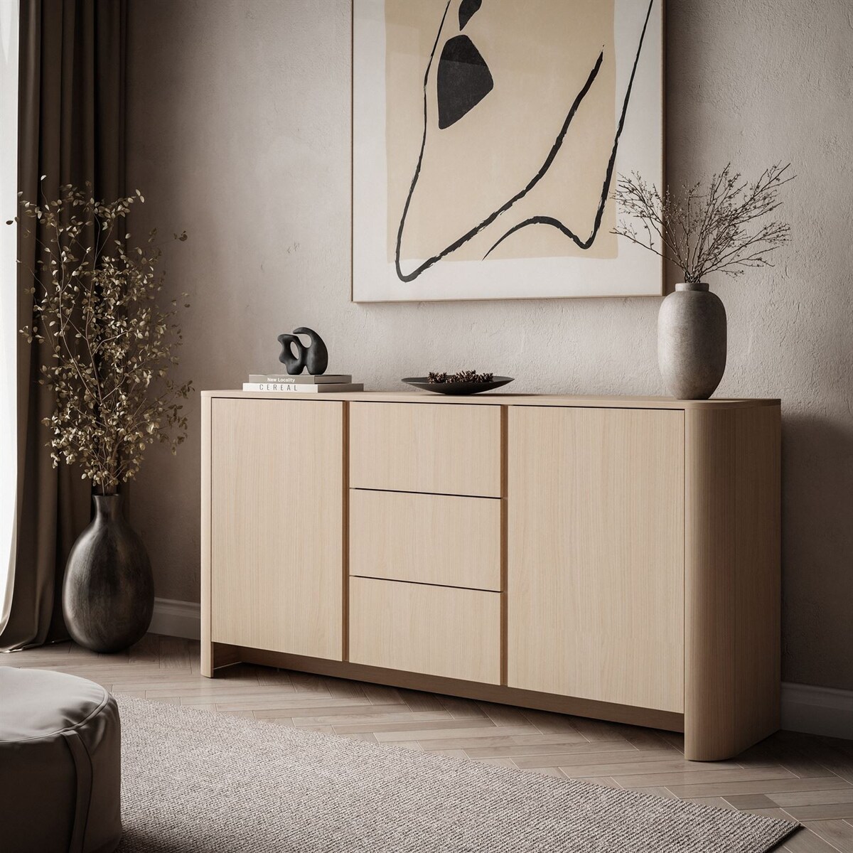 Komoda z szufladami DESTINY II KSZ-168, dab vicenza