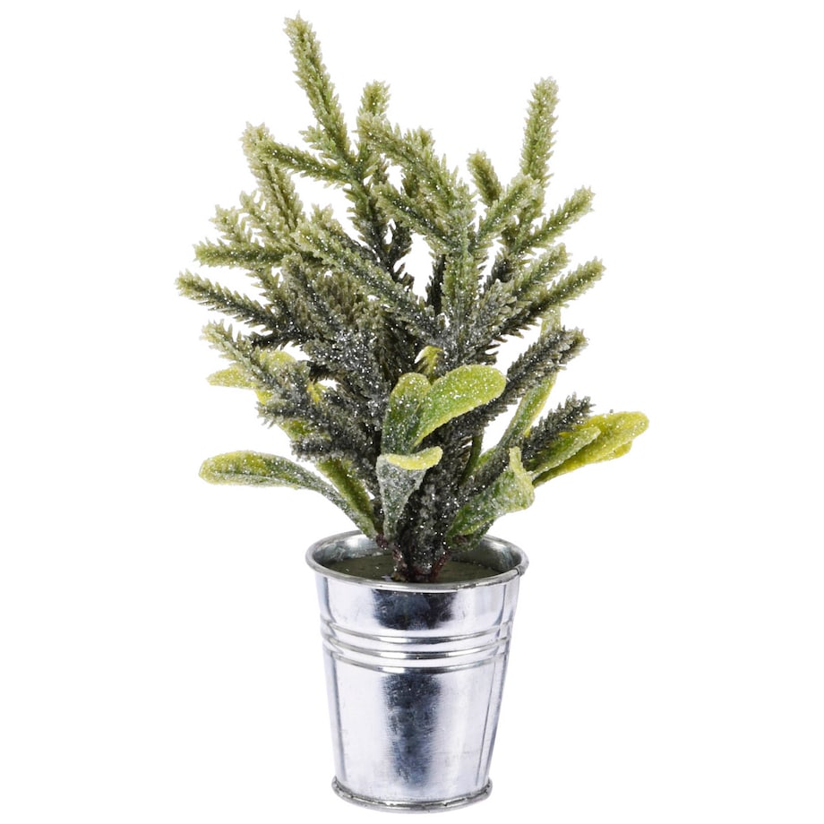 Roślina Sztuczna Choinka W Doniczce Świąteczna