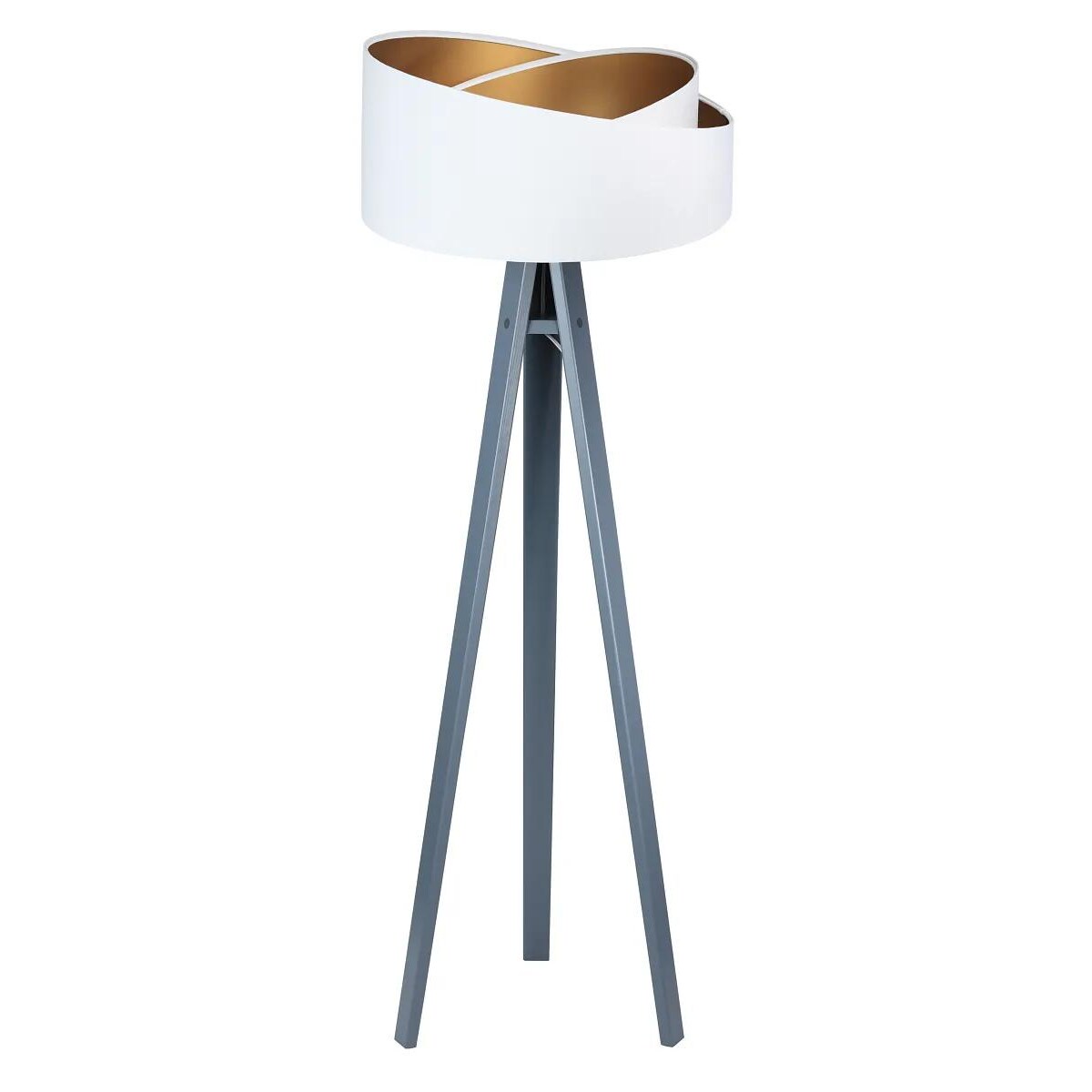 Lampa stojąca GEMSTONE biała/złota/szara