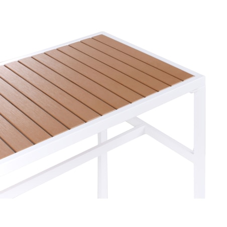 Stół ogrodowy AVETRANA 150 cm 50 cm Biały