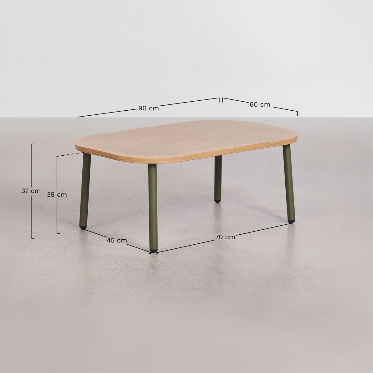 Zestaw ogrodowy z 2 tapicerowanymi fotelami i stolikiem kawowym ze stali Zunika