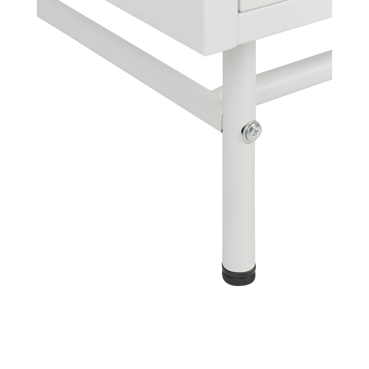 Szafka trzydrzwiowa metalowa ze szklaną gablotą biała DEVON