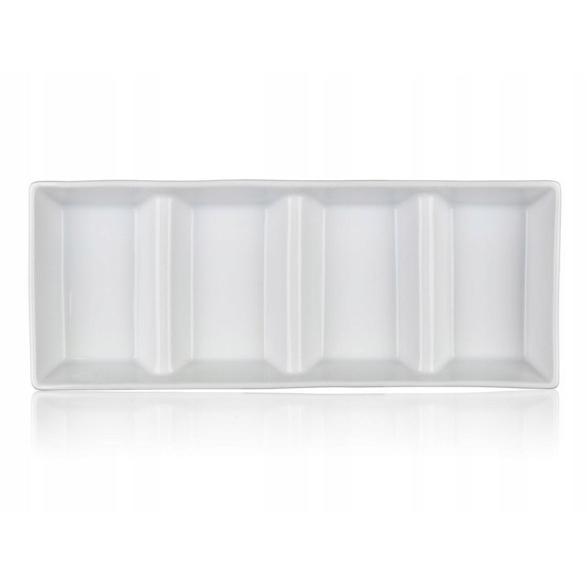 Półmisek dzielony salaterka NA PRZEKĄSKI jedzenie orzeszki ceramika BIANCO