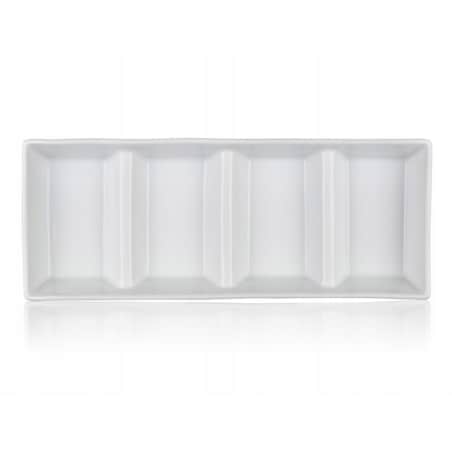 Półmisek dzielony salaterka NA PRZEKĄSKI jedzenie orzeszki ceramika BIANCO