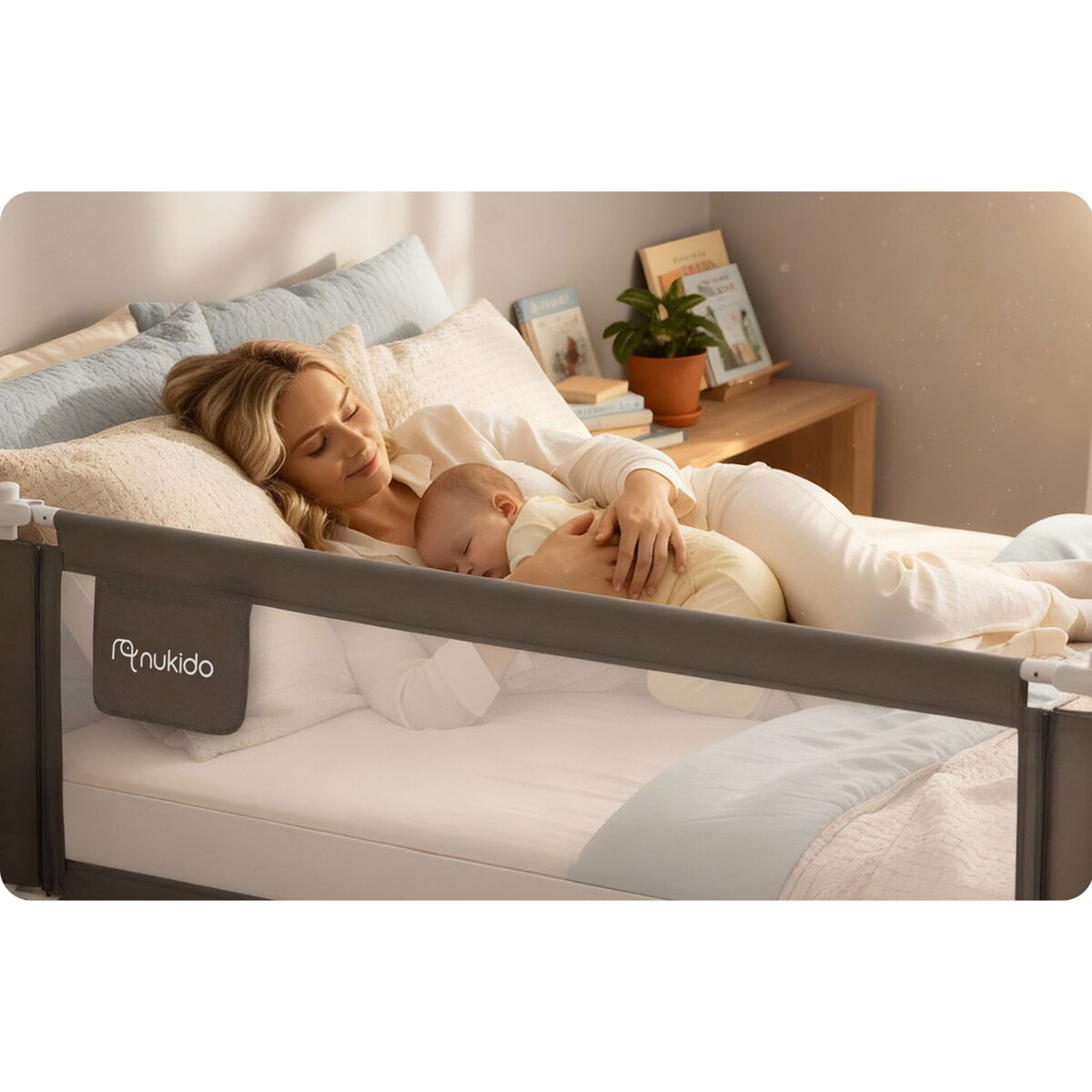 Barierka ochronna do łóżka bramka blokada Nukido 722710