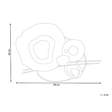 Dekoracja ścienna NEPTUNIUM Metal 62 cm Kolorowy