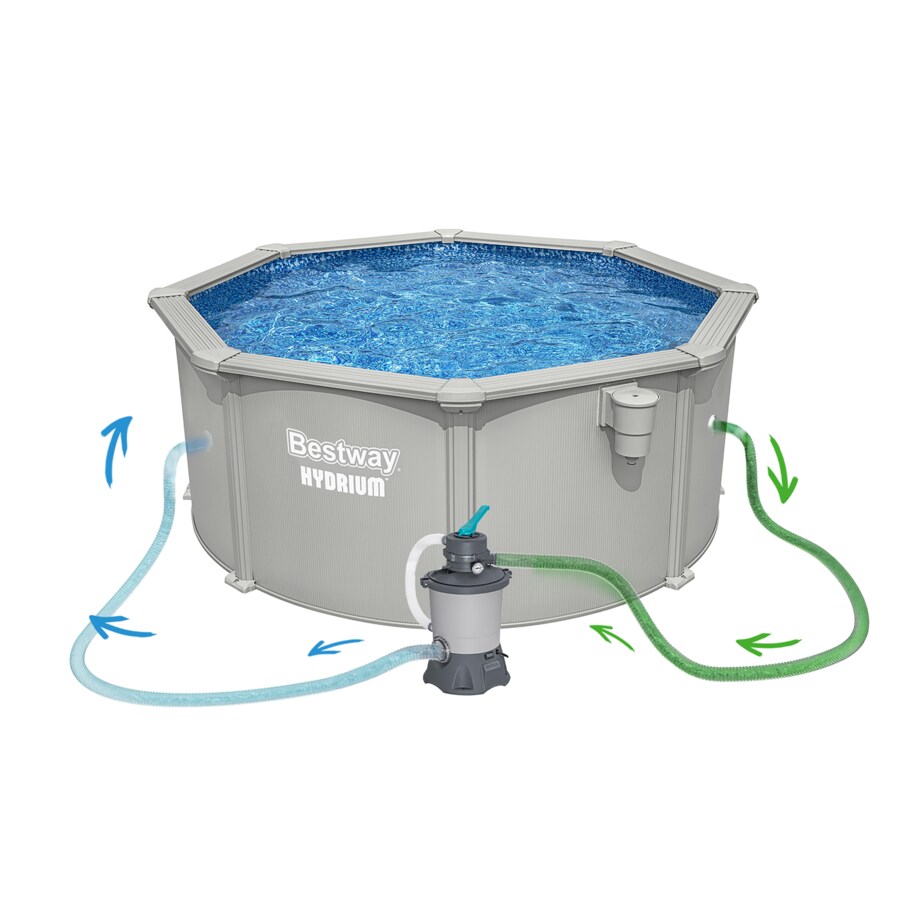 Basen stelażowy Hydrium 305x122 Bestway 56566 całoroczny zestaw 13w1