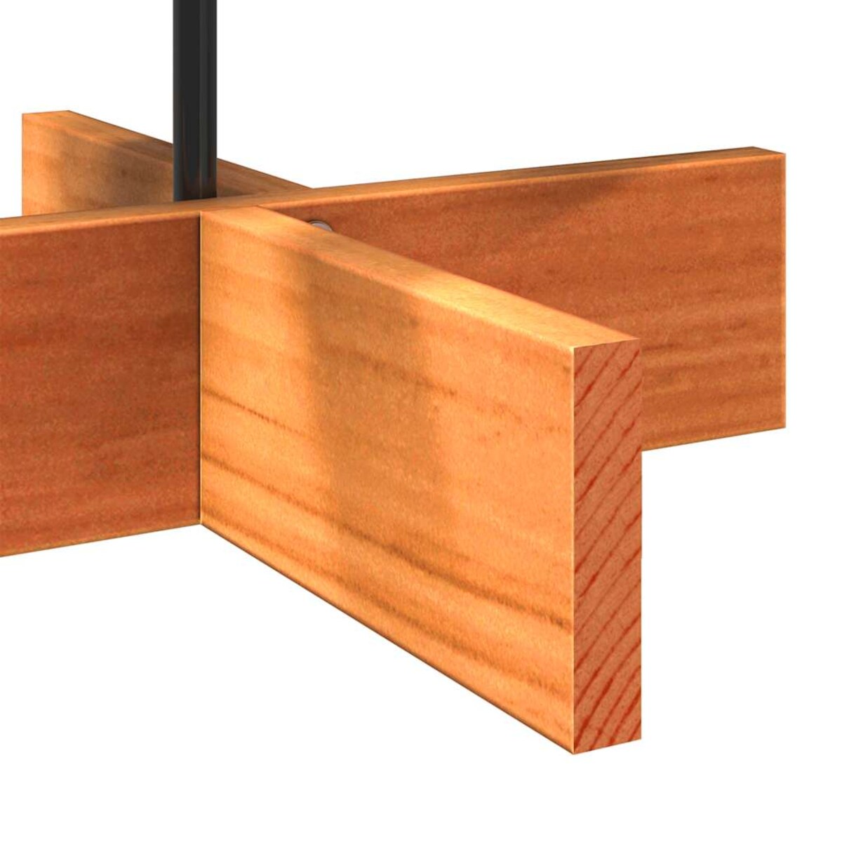 vidaXL Drewniana choinka do udekorowania, brązowa, 80 cm, sosnowa