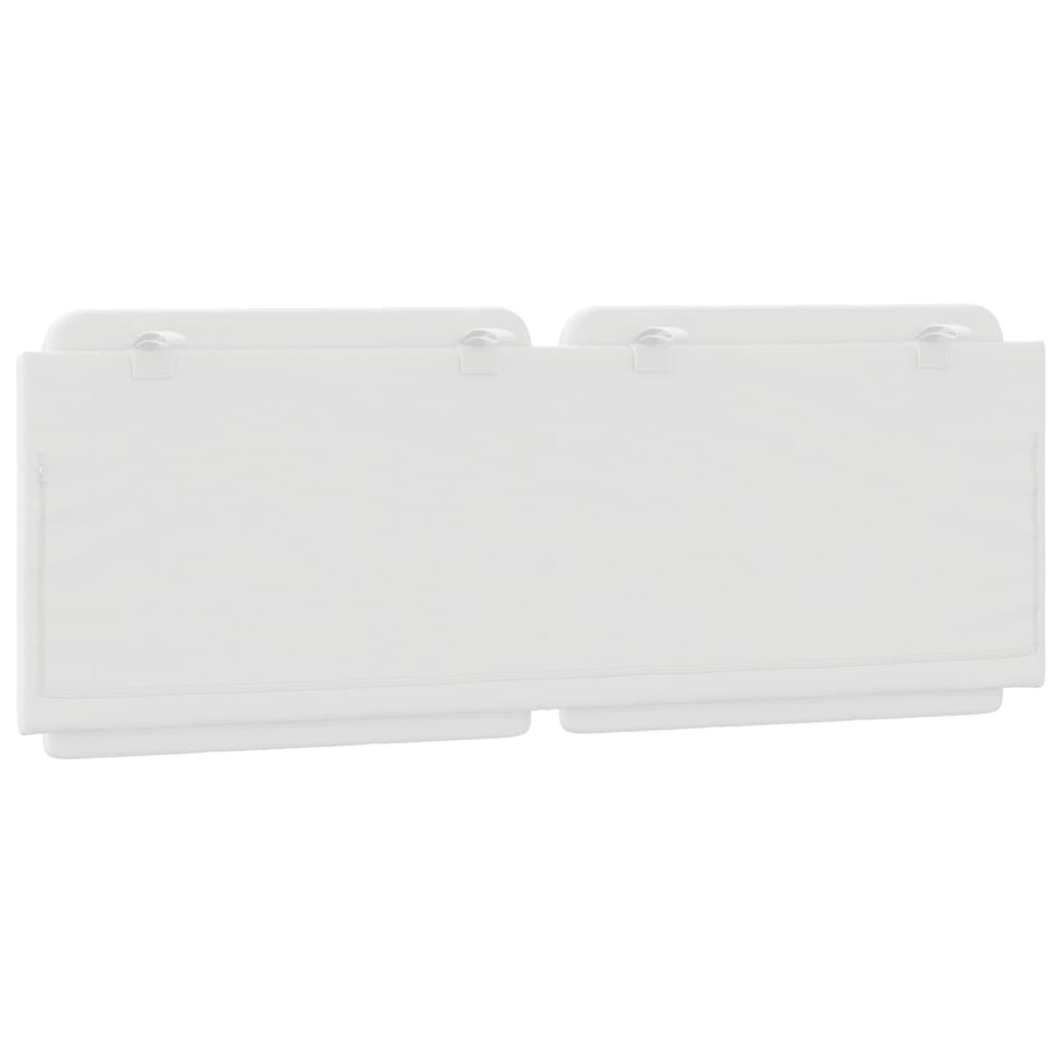 vidaXL Poduszka na wezgłowie, Zadar, biała, 120 cm, sztuczna skóra