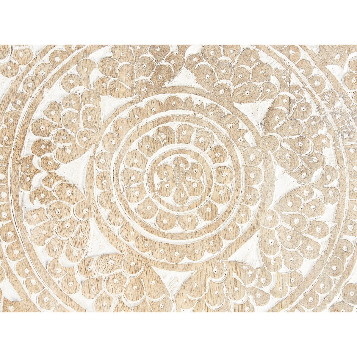 Zestaw 2 stolików pomocniczych drewno mango jasne UDAY