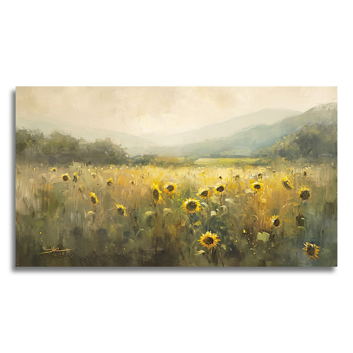 obraz słoneczniki 70cm x 120cm