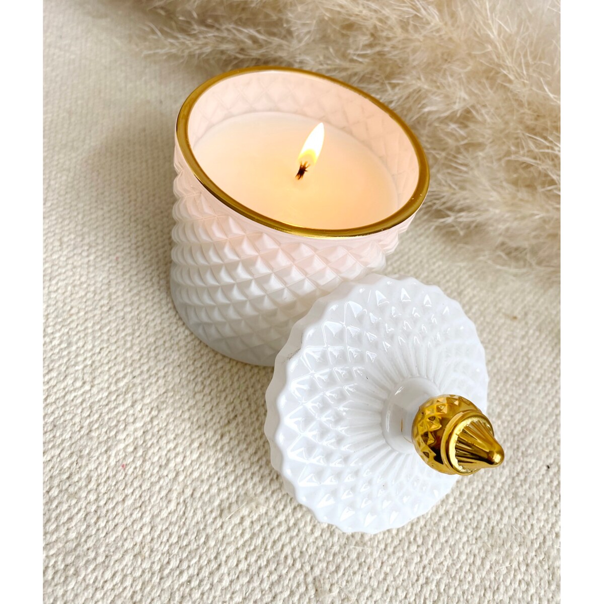Lily of The Valley- 200 gram ekologiczna naturalna świeca sojowa White Crystal (dostępne inne zapachy)