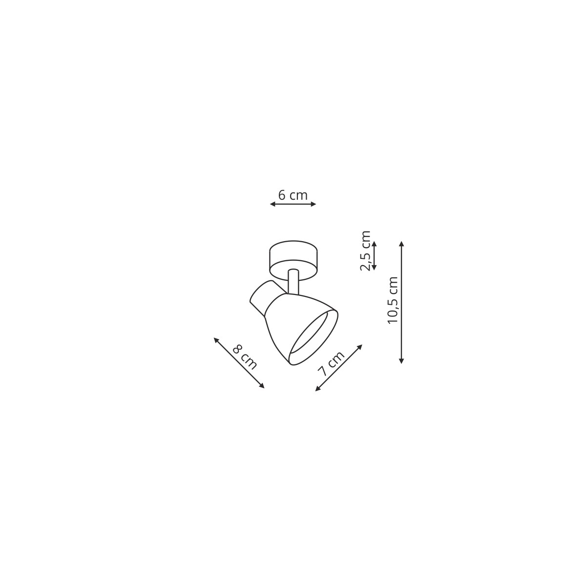Spot Light Prestige Dravo czarny 1 x GU10 1 szt.