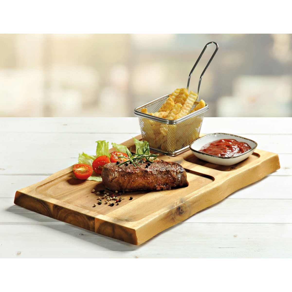 Deska do serwowania, 37,5 x 24 cm, drewno akacjowe, KESPER