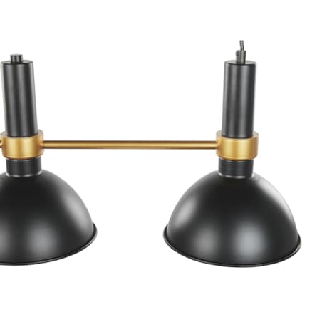 Lampa wisząca 3-punktowa metalowa czarno-złota BELES