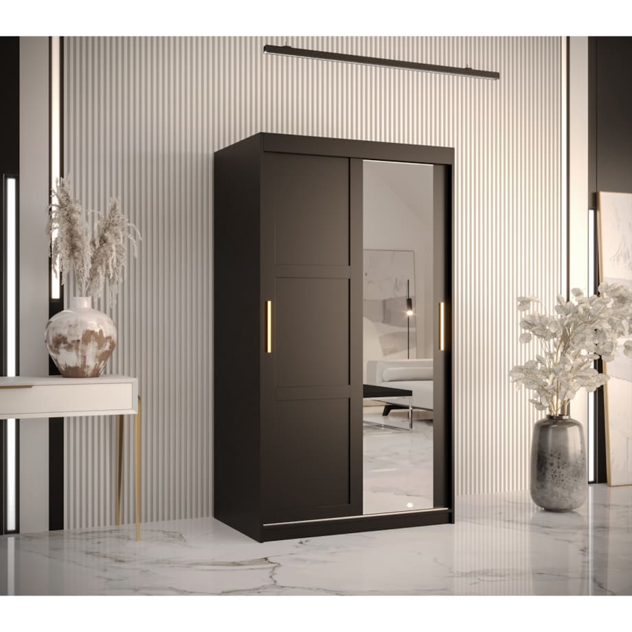 Szafa przesuwna Garderoba RAMIRO 2 100 gł. 62 czarny