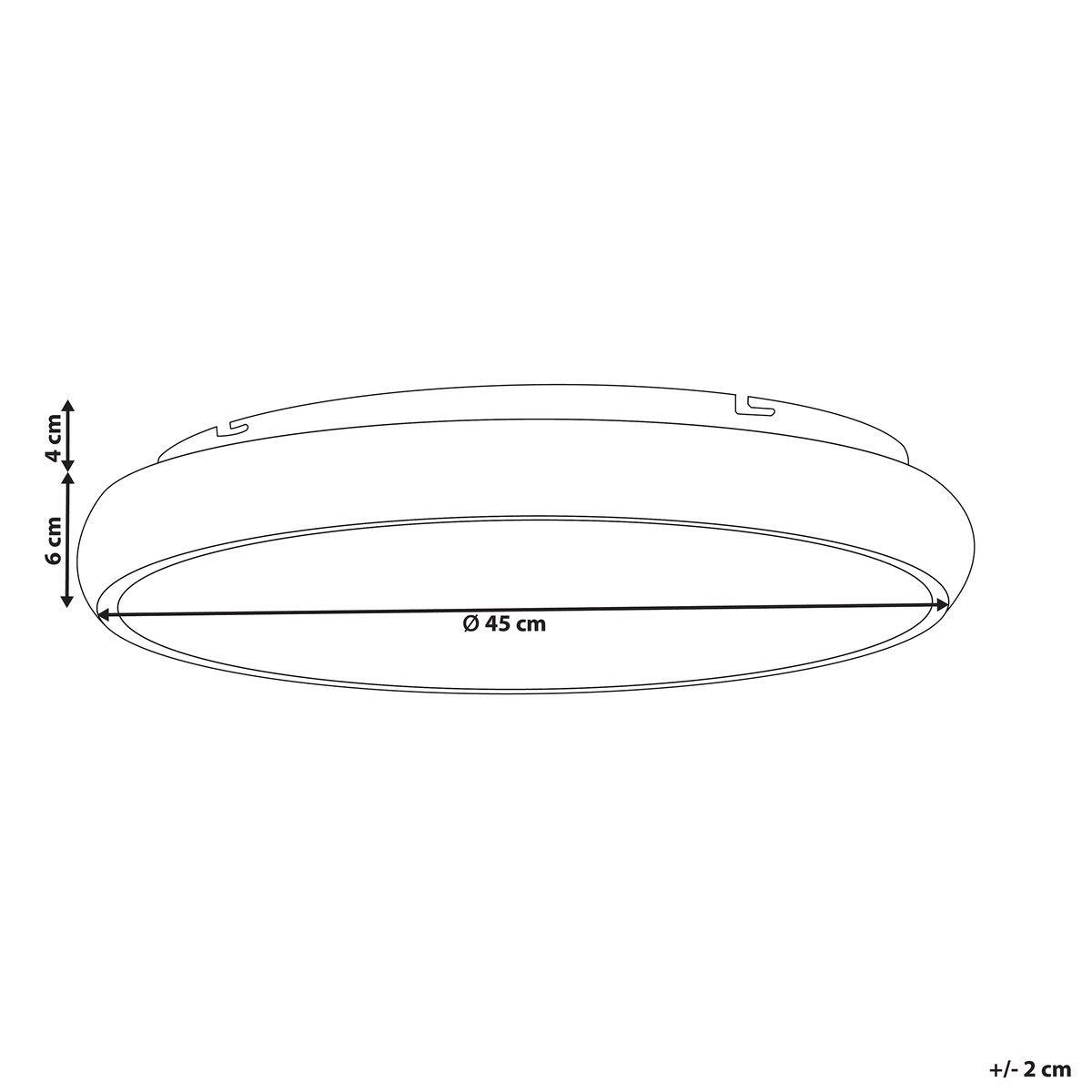 Lampa sufitowa LED ATARAN Metal Złoty