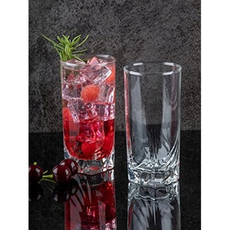 SZKLANKI NA NAPOJE wysokie 6 x 330 ml LUMINARC drinki soki woda prezent