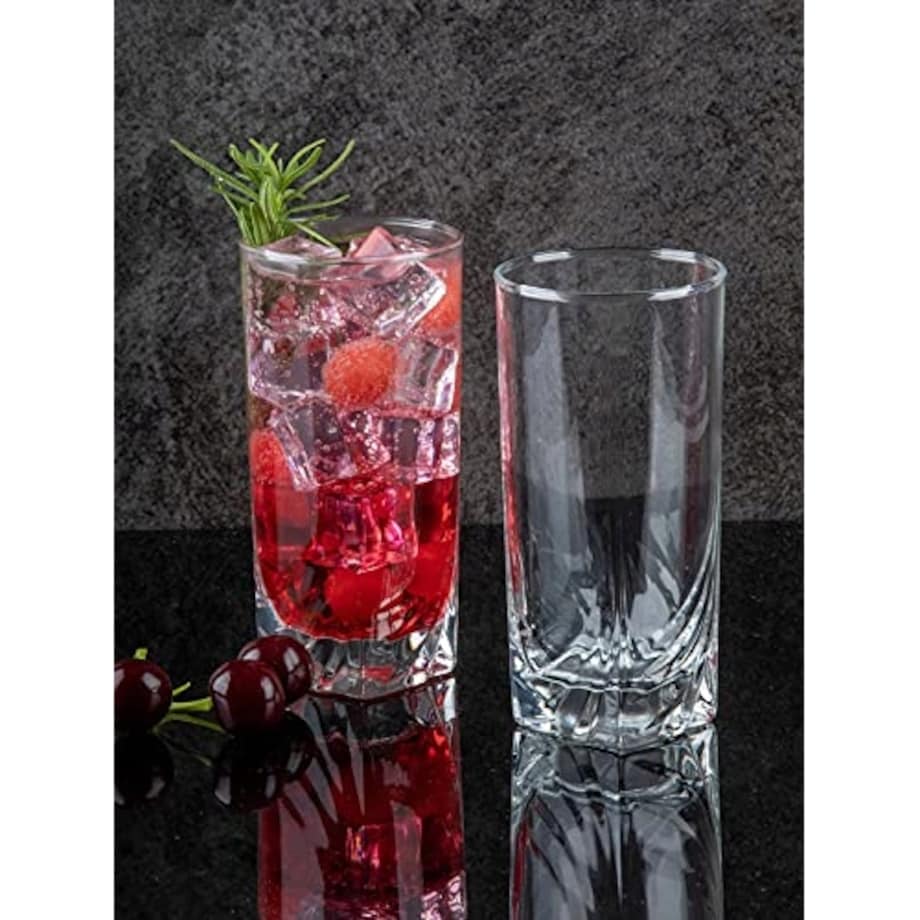 SZKLANKI NA NAPOJE wysokie 6 x 330 ml LUMINARC drinki soki woda prezent