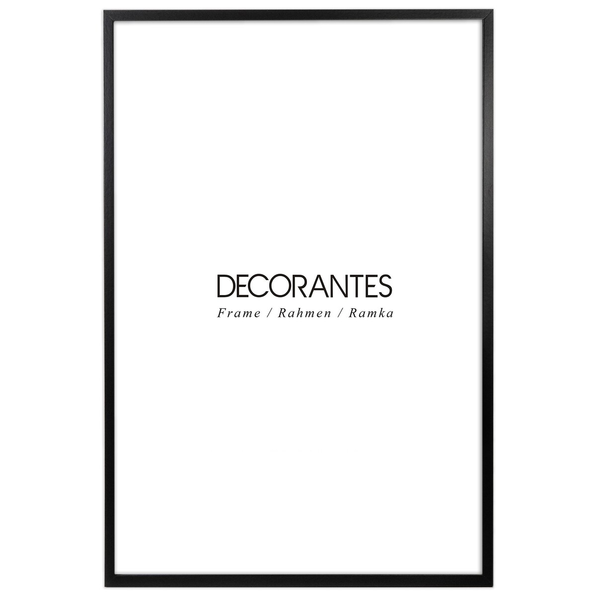 Czarna ramka na zdjęcia 40x60 cm rama MDF z plexi klasyczna ramka zawieszka poziom pion