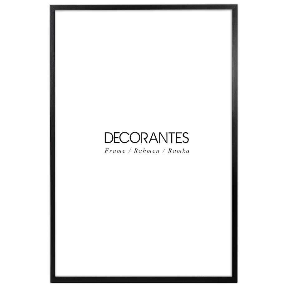 Czarna ramka na zdjęcia 40x60 cm rama MDF z plexi klasyczna ramka zawieszka poziom pion