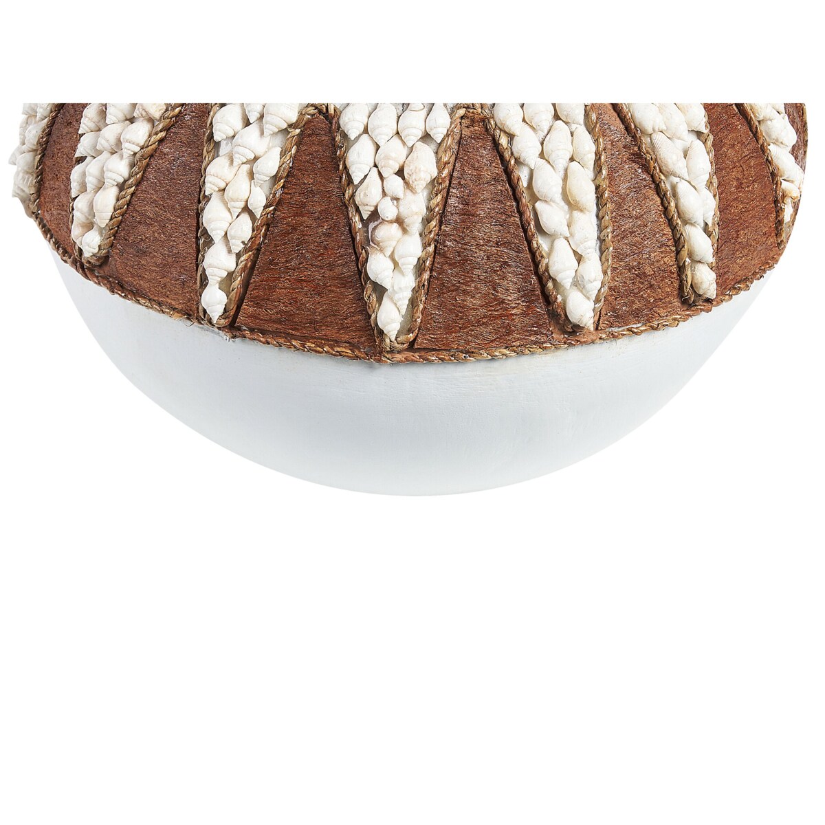 Wazon dekoracyjny z terakoty 33 cm biały SIMPANG