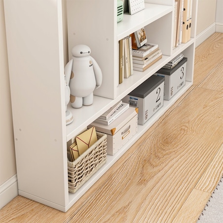 Półka Biała Regał Ścienny Nowoczesny Loft Na Książki Salonu Otwarty 100 Cm