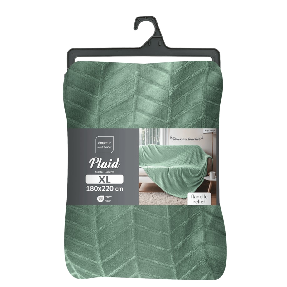 Narzuta flanelowa 180 x 220 cm ARYA