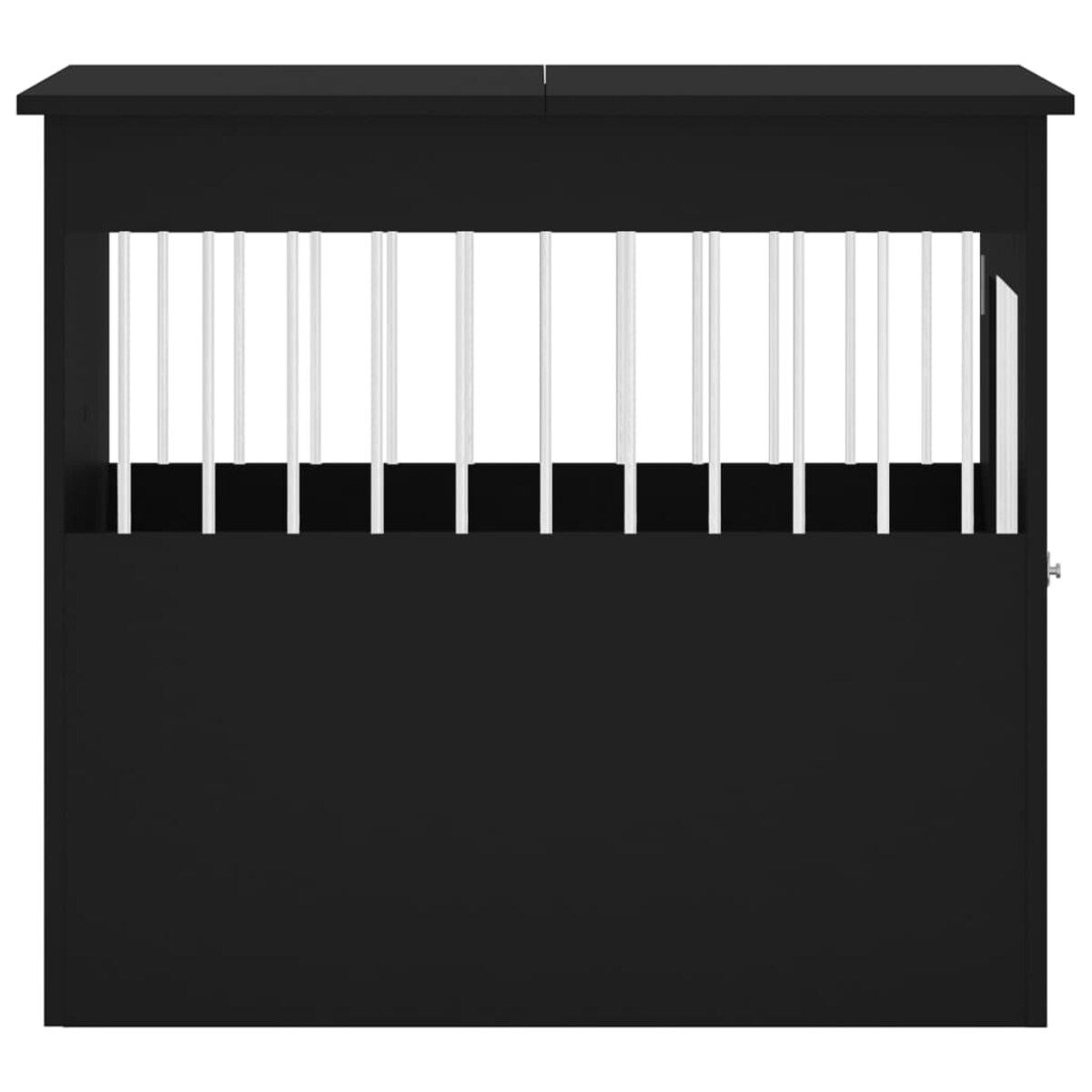 vidaXL Kojec dla psa, czarny, 64,5x80x71 cm, materiał drewnopochodny