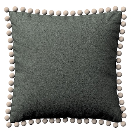 Poszewka Wera na poduszkę 45x45 ciemno szara bukla