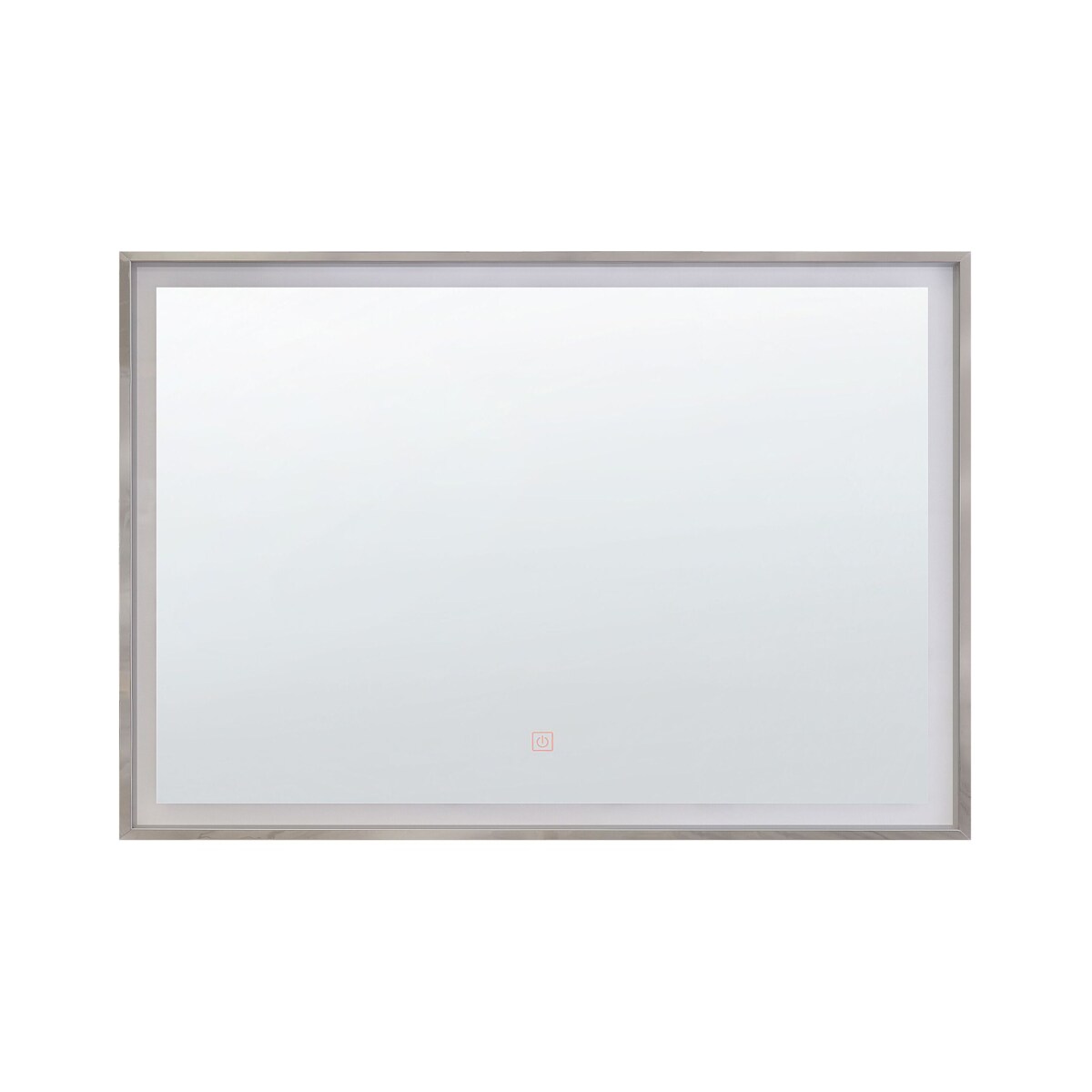 Lustro ścienne LED 60 x 80 cm srebrne ARGENS