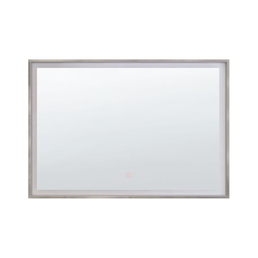 Lustro ścienne LED 60 x 80 cm srebrne ARGENS