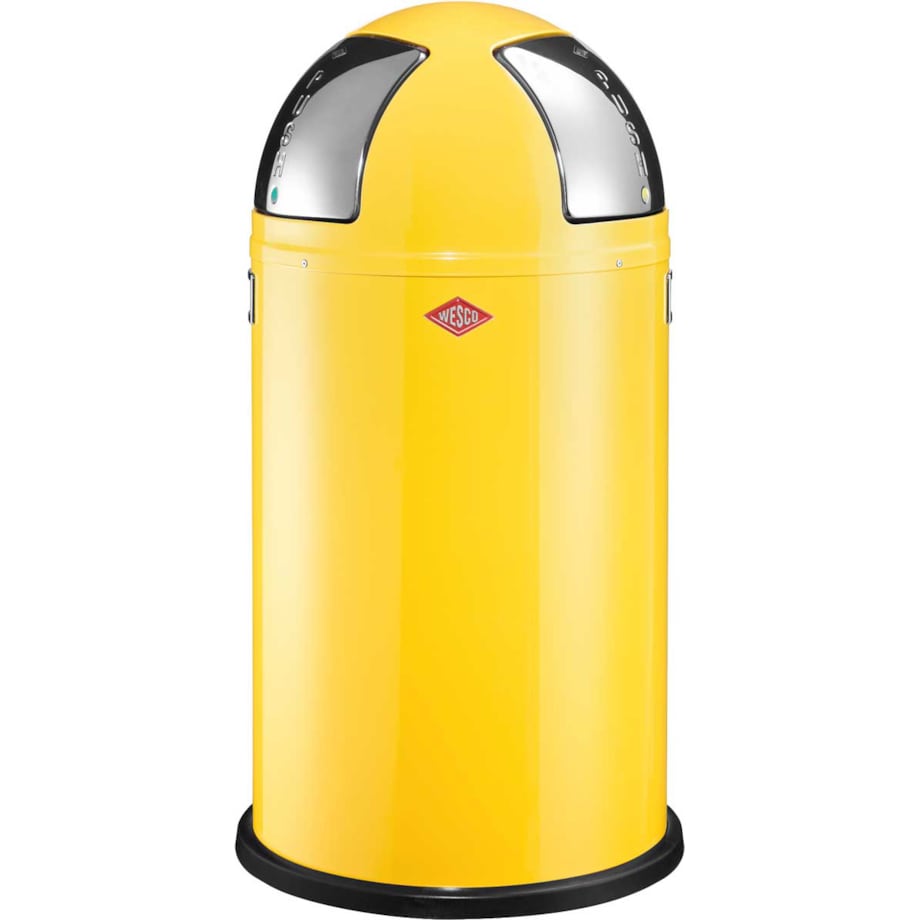 Kosz na śmieci żółty 50l Push Two Wesco