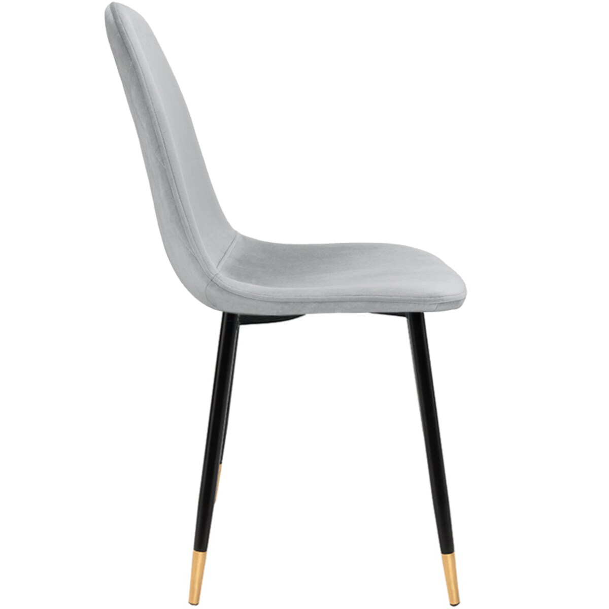 Krzesło tapicerowane welurowe pikowane do salonu jadalni szare