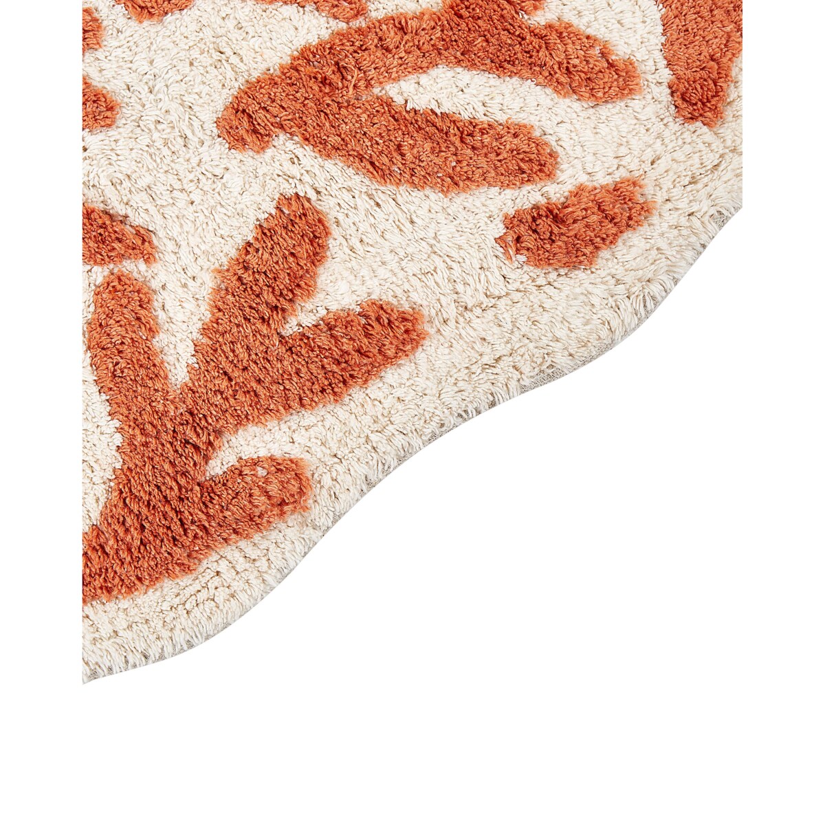 Dywanik łazienkowy bawełniany 60 x 90 cm pomarańczowy DERIK