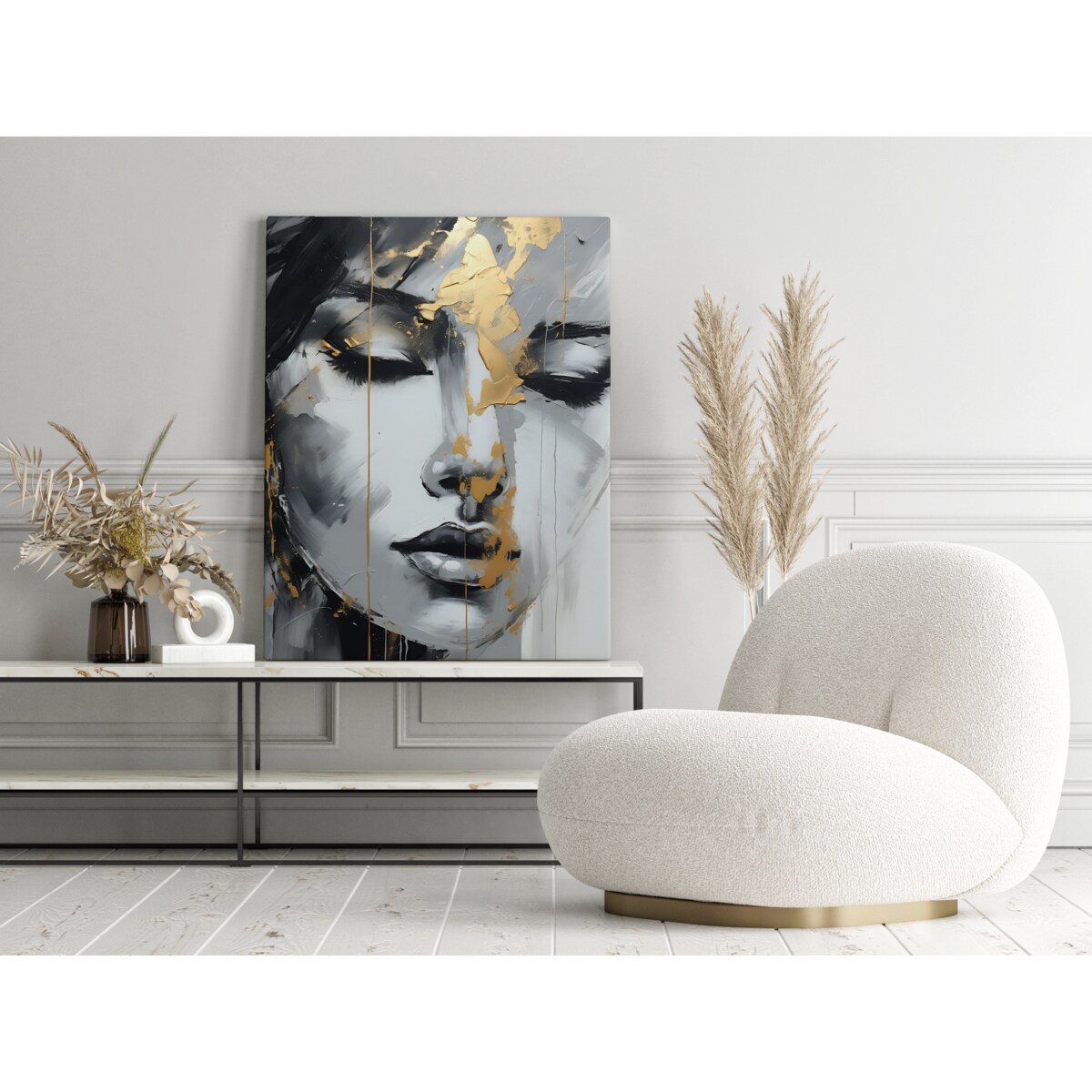 Obraz Do Salonu Twarz KOBIECA Abstrakcja, 80 x 120cm, Muralo