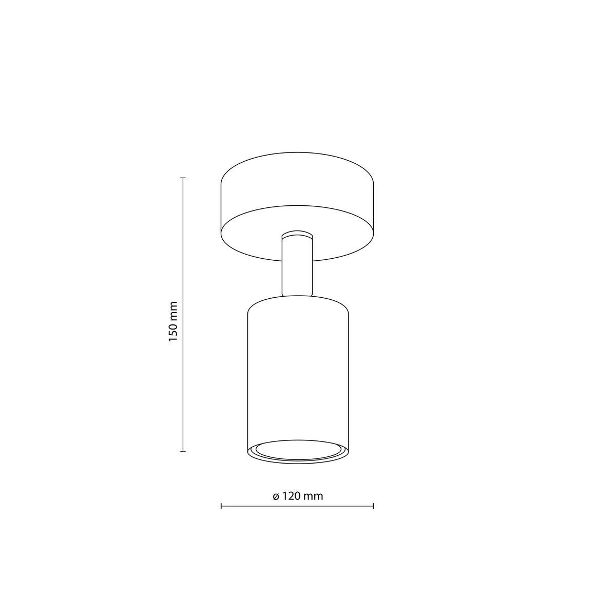 Lampa spot TK Lighting NEX SABIA 11366 beżowa regulowana GU10 sufitowa ścienna